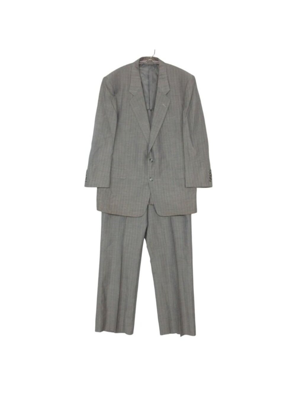Dior Suit Set Striped Pattern Single Jacket Pants Gray